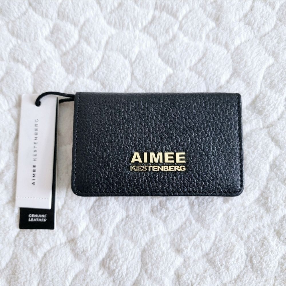 NEW Aimee Kestenberg Sammy bifold wallet black leather